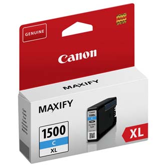 Canon originální ink PGI 1500XL, cyan, 12ml, 9193B001, high capacity, Canon MAXIFY MB2050, MB2350