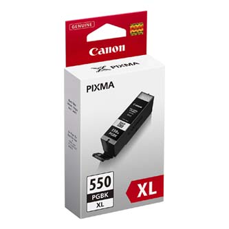 Canon originální ink PGI550BK XL, black, 22ml, 6431B001, high capacity, Canon Pixma 7250, MG5450, MG6350, MG7550