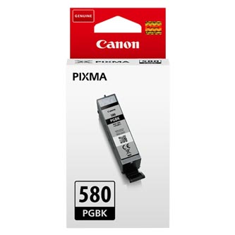 Canon originální ink PGI-580PGBK, black, 11.2ml, 2078C001, Canon PIXMA TR7550, TR8550, TS6150, TS8150, TS9150 serie