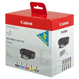 Canon originální ink PGI9, PBK/C/M/Y/GY, 1034B013, 1034B011, Canon Pro9500