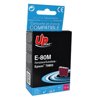 UPrint kompatibilní ink s C13T08034011, magenta, 11ml, E-80M, pro Epson R265, RX560, R360