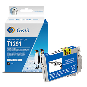 G&G kompatibilní ink s T1291, T1291, black, 15ml, ml NP-R-1291BK, pro Epson Stylus office B42WD, BX305F, BX305FW, BX320FW, BX5