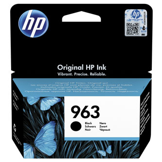 HP originální ink 3JA26AE, HP 963, black, 1000str., 24.09ml, HP Officejet Pro 9010, 9012, 9014, 9015, 9016, 9019/P