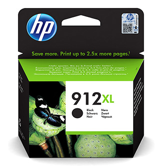 HP originální ink 3YL84AE, HP 912XL, black, 825str., high capacity, HP Officejet 8012, 8013, 8014, 8015 Officejet Pro 802