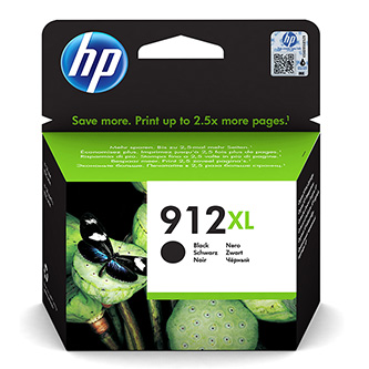 HP originální ink 3YL84AE#301, HP 912XL, black, blistr, 825str., high capacity, HP Officejet 8012, 8013, 8014, 8015 Officejet Pro