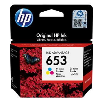 HP originální ink 3YM74AE, Tri-colour, 200str., HP 653, HP DeskJet IA 6000, IA PLUS 6400