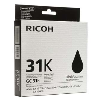 Ricoh originální ink 405688, black, typ GC 31, Ricoh GXe2600/GXe3000N/GXe3300N/GXe3350N