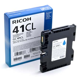 Ricoh originální gelová náplň 405766, cyan, 600str., GC41C, Ricoh AFICIO SG 2100N