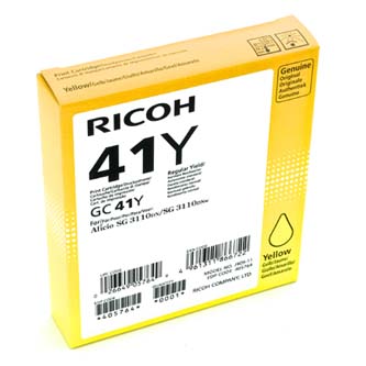 Ricoh originální gelová náplň 405764, yellow, 2200str., GC41HY, Ricoh AFICIO SG 3100, SG 3110DN, 3110DNW