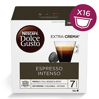 Kávové kapsle Nescafé Dolce Gusto espresso, intenso, 3x16 kapslí, velkoobchodní balení karton