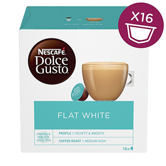 Kávové kapsle Nescafé Dolce Gusto flat white, 3x16 kapslí, velkoobchodní balení karton