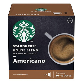 Kávové kapsle Starbucks americano, house blend, 3x12 kapslí, velkoobchodní balení karton