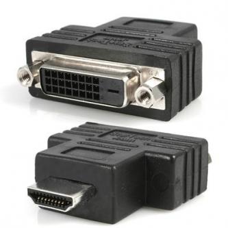 Video redukce, HDMI samec - DVI (24+1) samice, černá, Logo
