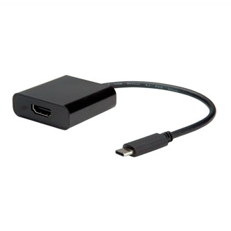 USB/Video převodník, DP Alt Mode, USB C samec - HDMI samice, černý, plastic bag 4K2K@60Hz