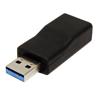 USB (3.0) Redukce, USB (3.0), USB A (3.0) M-USB C (3.1) F, 0, černá, plastic bag, plastová, 10 Gbps