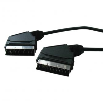 Video kabel SCART M - SCART M, SCART, 1m, černá