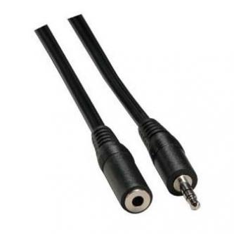 Prodlužovací audio kabel Jack (3,5mm) M - Jack (3,5mm) F, JACK, 10m, černá