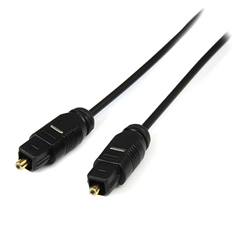 Audio kabel TOSLINK M - TOSLINK M, SPDIF OPTICAL, 2m, černá