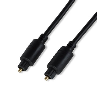 Audio kabel TOSLINK M - TOSLINK M, SPDIF OPTICAL, 10m, černý, plastic bag, optický audio kabel