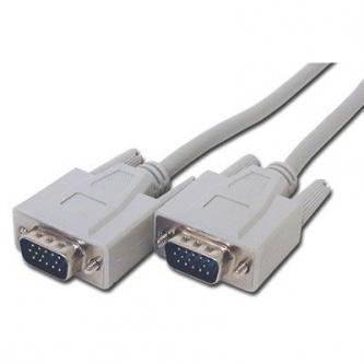 Kabel VGA (D-sub) M- VGA (D-sub) M, 2m, šedá, Logo