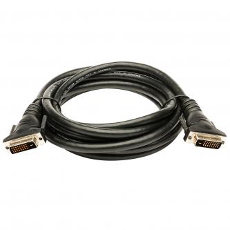 Video kabel DVI (24+1) M - DVI (24+1) M, Dual link, 2m, stíněný, černá