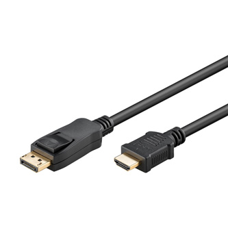 Video kabel DisplayPort M - HDMI M, 2m, černá