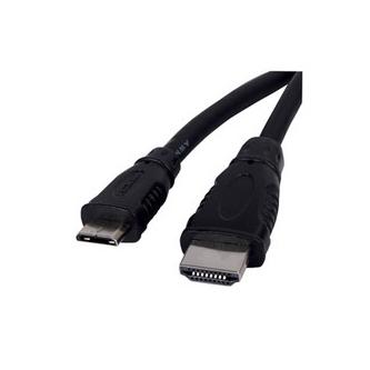 Video kabel mini HDMI M - HDMI M, High Speed With Ethernet, 2m, černý