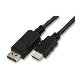 Video kabel Kabel DisplayPort M - HDMI M, 5m, černá