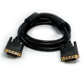 Video kabel Kabel DVI (24+1) M - DVI (24+1) M, Dual link, 10m, zlacené konektory, stíněný, černá