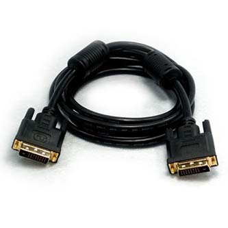 Video kabel Kabel DVI (24+1) M - DVI (24+1) M, Dual link, 15m, zlacené konektory, stíněný, černá