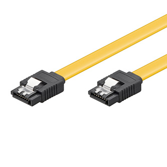 Kabel k hardisku datový SATA, 0.5 m, žlutý, Logo blistr, 6 Gb/s