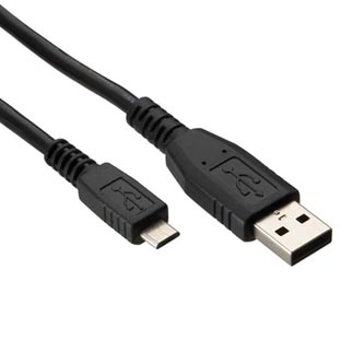 USB kabel (2.0), USB A M - microUSB M, 1.8m, černý, Logo Economy