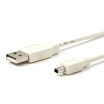 USB kabel (2.0), USB A M - 4-pin M, 1.8m, černý, MITSUMI