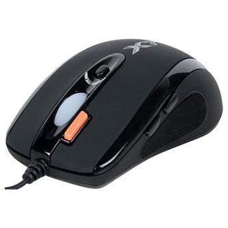 A4tech Myš X-710BK, 2000DPI, optická, 7tl., 1 kolečko, drátová USB, černá, herní