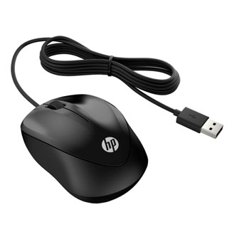 HP Myš X1000, 1200DPI, optická, 3tl., drátová USB, černá, Microsoft Windows Vista/XP/7/8