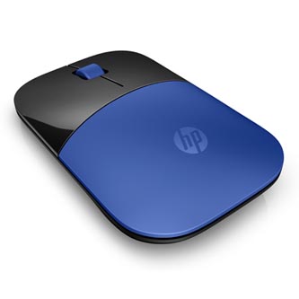 HP Myš Z3700 Dragonfly Blue, 1200DPI, 2.4 [GHz], optická Blue LED, 3tl., bezdrátová, modrá, 1 ks AA, Windows 7/8/10, Mac OS 10.3 a