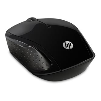 HP Myš 200, 1000DPI, 2.4 [GHz], optická, 3tl., bezdrátová, černá, 2 ks AAA, Windows 7/8/10, Mac OS 10.3 a novější, a Chrome