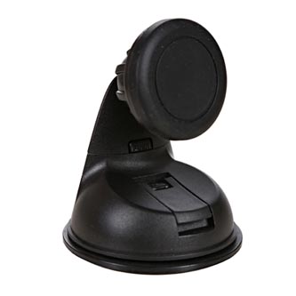 Magnetický držák mobilu(GPS) Swissten do auta, nastavitelná šířka, černý, plast, přísavka na sklo, kloubový, černá, mobil