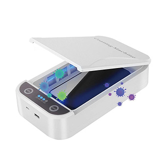 UV sterilizátor Powerton, pro mobilní telefony a šperky, až 6,5", 10 W, bílá