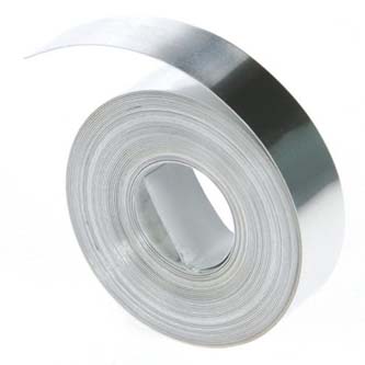 Dymo originální páska do tiskárny štítků, Dymo, 31000, S0720160, 4.8m, 12mm, hliníková bez lepidla pro M1011