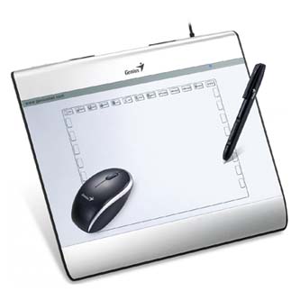 Genius MousePen i608x kabelový, 2540 lpi, USB, stříbrná, Windows Vista/XP/2000, Mac OS10.3.5+ nebo vyšší