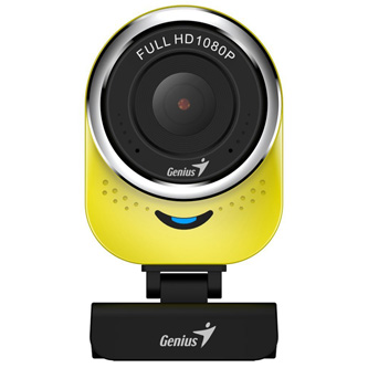Genius Full HD Webkamera QCam 6000, 1920x1080, USB 2.0, žlutá, Windows 7 a vyšší, FULL HD, 30 FPS