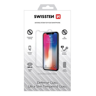 Ochranné temperované sklo Swissten, pro Apple iPhone SE 2020, černá, Defense glass