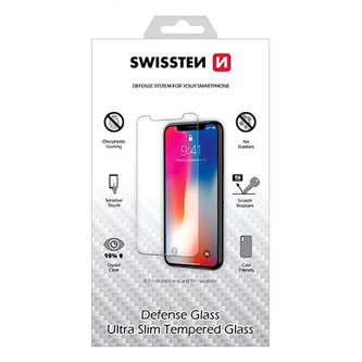 Ochranné temperované sklo Swissten, pro Apple iPhone X/XS, černá, Defense glass