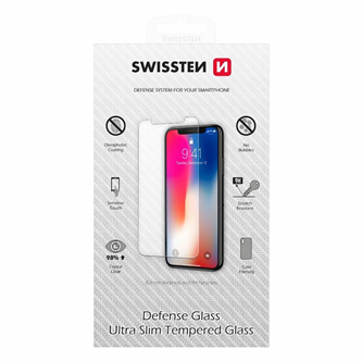 Ochranné temperované sklo Swissten, pro Apple iPhone 7 PLUS/8 PLUS, černá, Defense glass