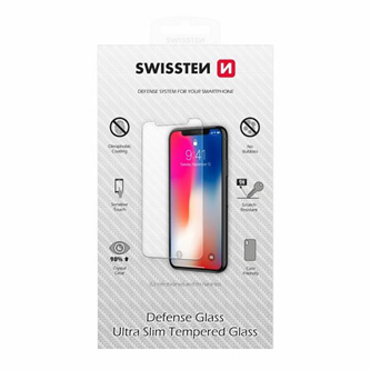 Ochranné temperované sklo Swissten, pro Apple iPhone 13/13 PRO, černá, case friendly and color frame