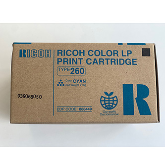 Ricoh originální toner 888449, cyan, 10000str., Typ 260, Ricoh Aficio CL 7200, 7