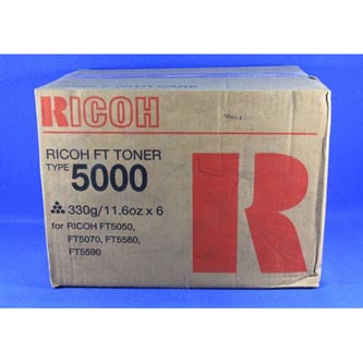 Ricoh originální toner 887622, black, Typ 5000, Ricoh FT 5520, 5540, 5550, 5560,