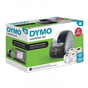 Tiskárna samolepicích štítků Dymo, LabelWriter 550, PROMO 4x štítky zdarma