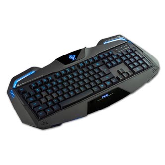 E-blue Auroza, klávesnice US, herní, podsvícené okraje typ drátová (USB), černá